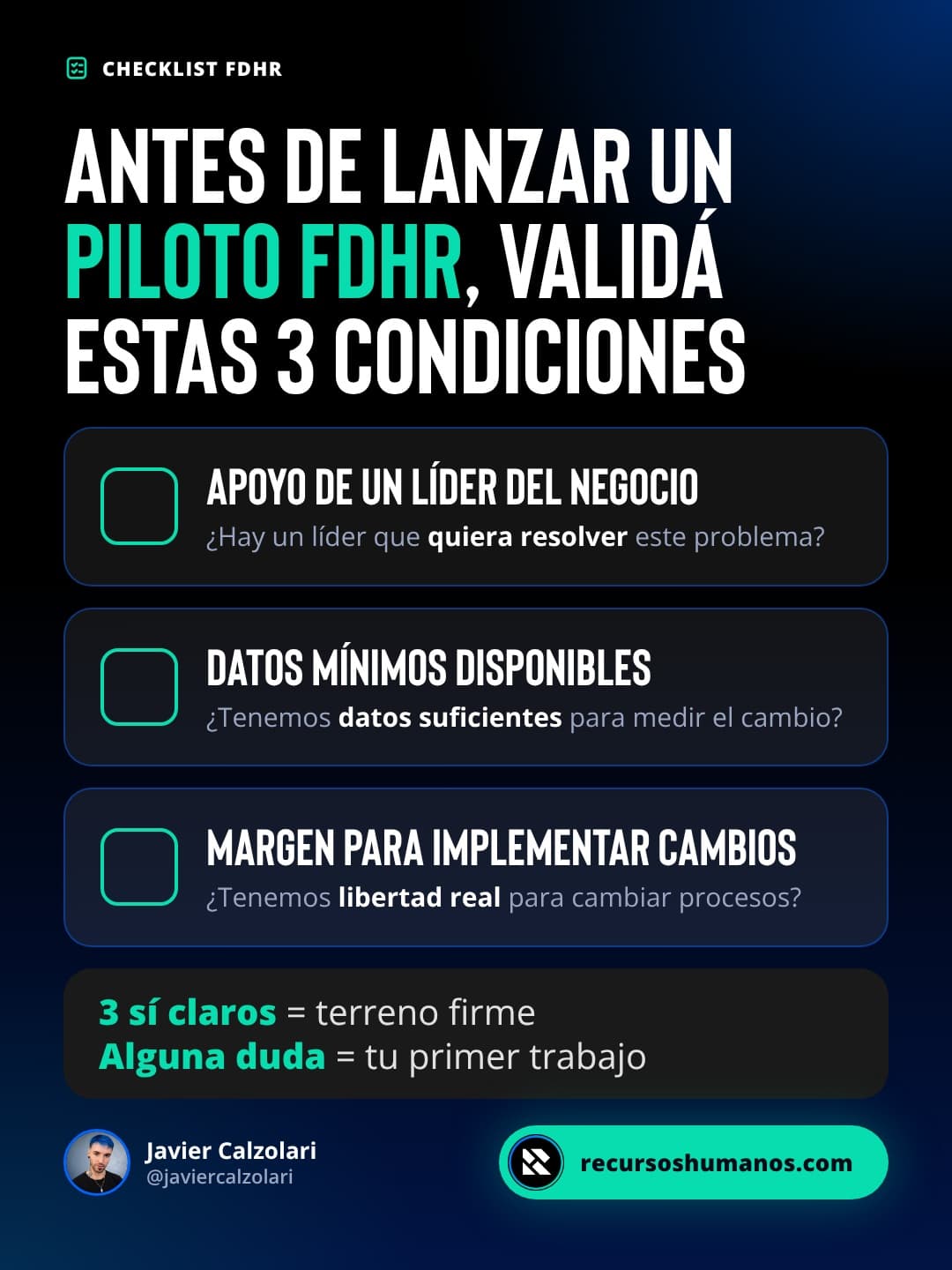 Publicación de Instagram de Javier Calzolari